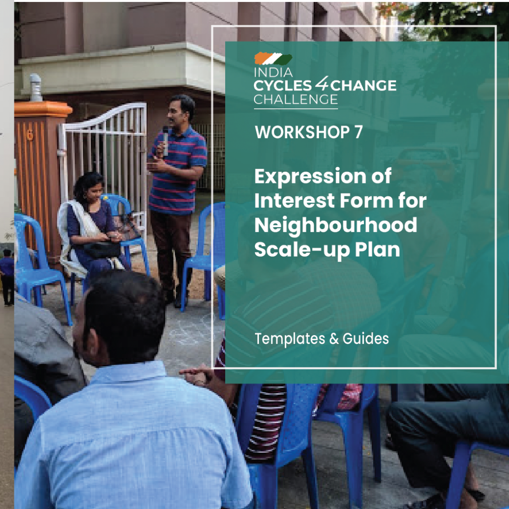 Expression of Interest Form for Neighbourhood Scale-up Plan
